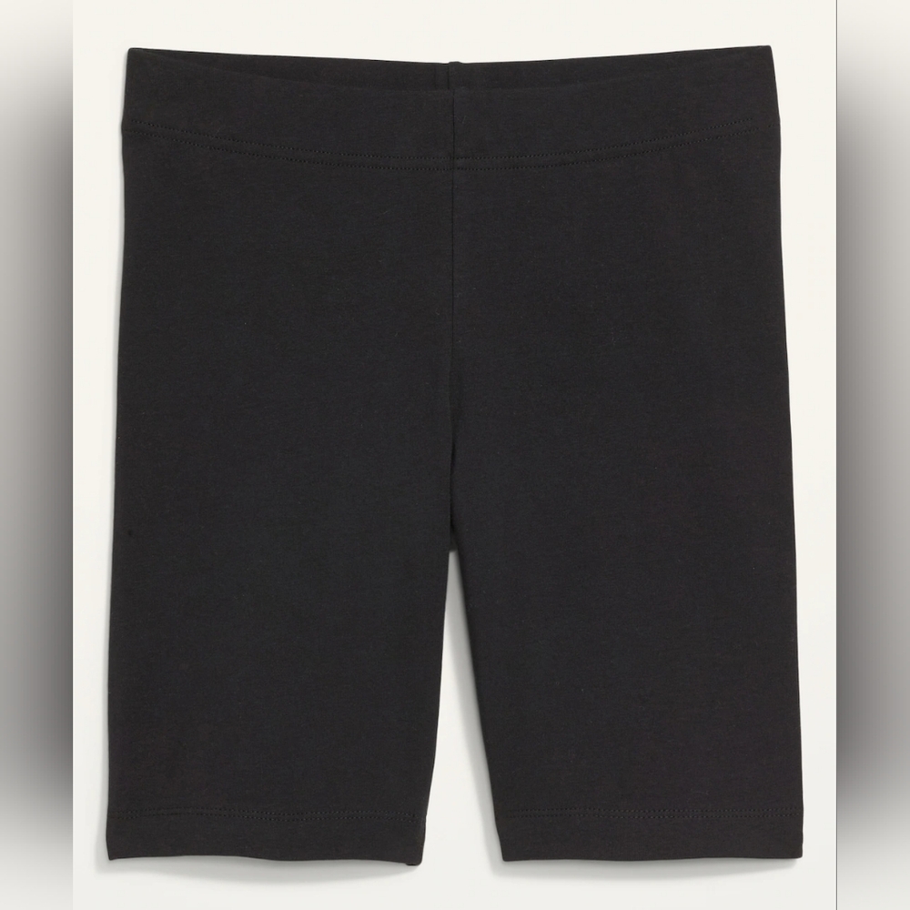 NWT High-Waisted Cotton Biker Shorts, 8-inch inseam, Black, Size M - Picture 4 of 4